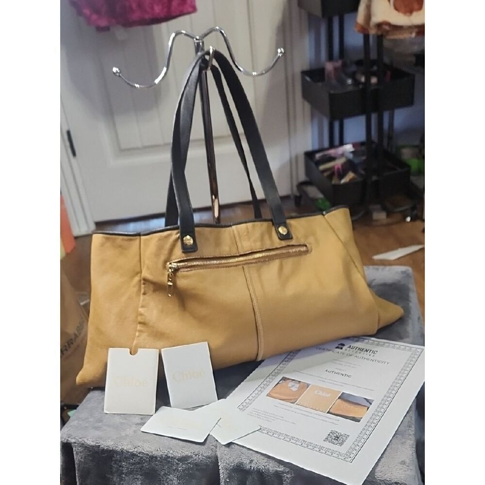 Chloe Leather Tote Two-Way with COA